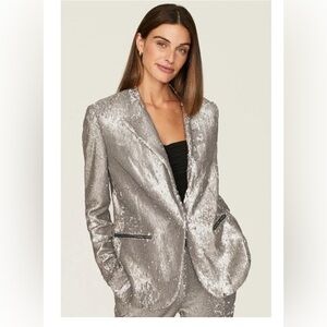 All Saints Metallic Women's Blazer